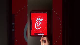 The Best Chick Fil A Logo Animation 🥳 #logoanimation #procreate #chickfila