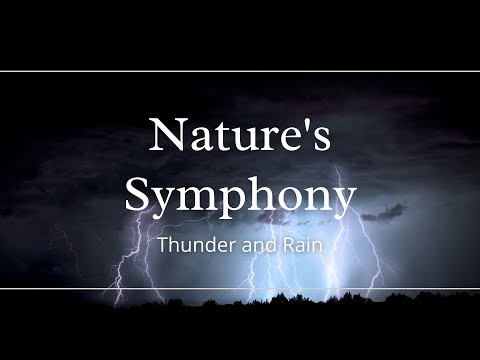 Nature's Symphony: Thunder and Rain for Serene Bliss 🌧️⛈️