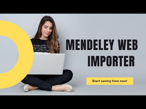 Mendeley Reference Manager - How To Use Mendeley Web Importer with Google Scholar ✍🔥