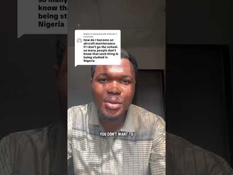 How to Become an Aircraft Maintenance Engineer in Nigeria (Without University).