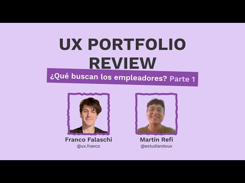 UX Portfolio Review - ft. @ux.franco - Parte 1