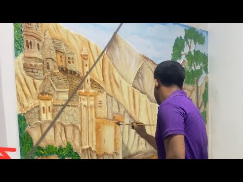 Relief Mural (3D Art in wall) || দেওয়ালের 3ডি আর্ট || বাংলাদেশে এই প্রথম