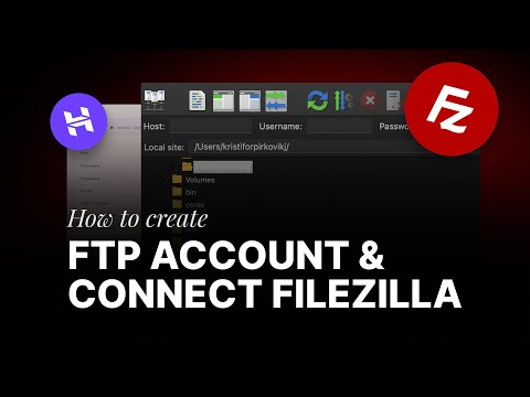 How to create FTP account into Hostinger & connect it with FileZilla (2024)