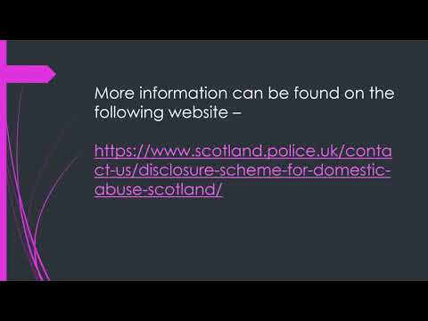 Guide to Disclosure Scheme Domestic Abuse Scotland