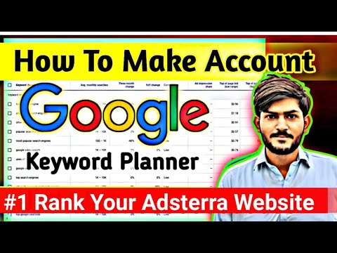 keyword for adsterra website | how to use google keyword planner | google keyword planner