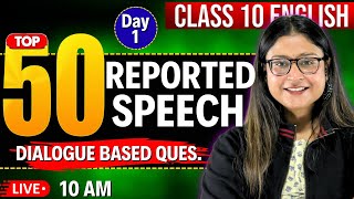 Reported Speech - Dialogue Based Questions | Class 10 English | Most Imp PYQs | CBSE 2026 | Nikita