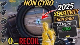 Non Gyro No Recoil sensitivity ✅❌ | Best NON GYRO SENSITIVITY SETTINGS BGMI / PUBG 🔥|| copy & used ✅