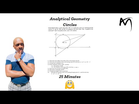 Analytical Geometry Revision | Finding Equation Of An Invisible Circle | Mathematics |