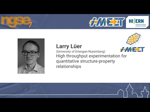 Larry Lüer - High throughput experimentation for quantitative structure-property relationships