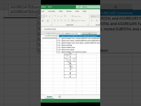 AGGREGATE + MIN Formula