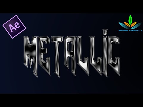 METALLIC TEXT EFFECT | CINEMATIC TITLES | ADOBE AFTEREFFECT TUTORIAL | NO PLUGIN | SARWAR CREATIVITY
