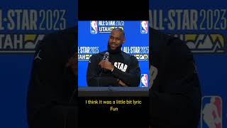 Lebron James talk about NBA all-star!#shorts #interview