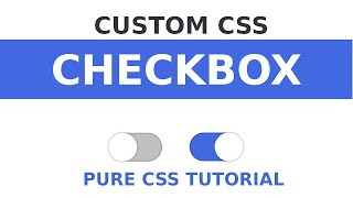 Css Custom Checkbox - Toggle Switch [HTML - CSS]