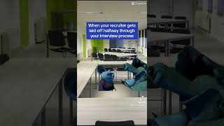 When your recruiter gets laid off halfway through the interview process #techlayoffs #techjobs