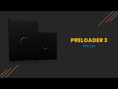 How to make a Page loader | HTML & CSS Preloader-3 | Page loading animation