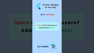 Widgets of the day #34 – Tooltip #flutter #programming #fluttertutorial #flutterwidgets #dart