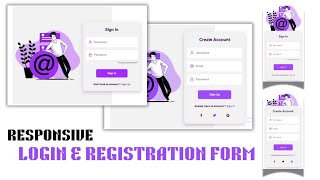 How to Make a Responsive Modern Login Website | Html CSS JS Beginners To Advanced Full Tutorial