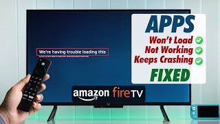 Amazon Fire TV: How To FIX Apps Not Working! [Crashing/Not Loading]