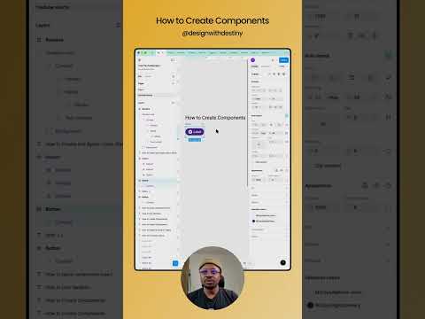 How to create components in Figma #figmatutorial #figmatips #designwithdestiny