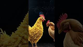 🐔 Pasta Chicken vs. Real Chicken 🍝🐓 | Hyper-Realistic Surreal Animation Showdown #ai #aiart #funny