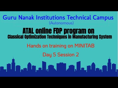 Hands on training on MINITAB by Dr. Uma Maheswara Reddy - day 5 Session 2