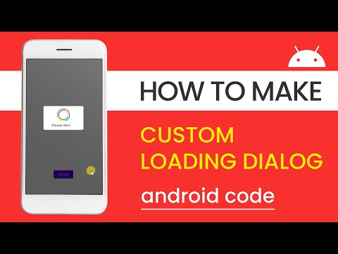 How to Make Custom Progress Bar Dialog in Android Studio | ProgressBar | ARC Loader | androidCODE