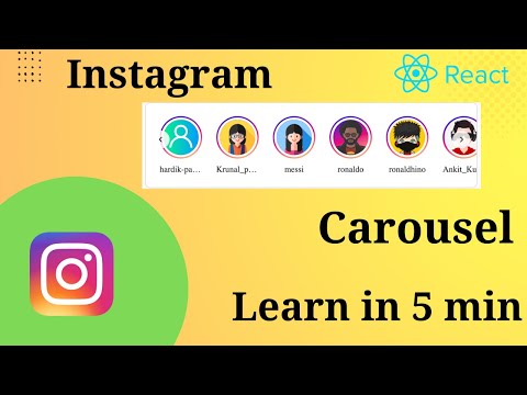 How to make carousel | React.js | HTML | CSS | JavaScript | Instagram Clone