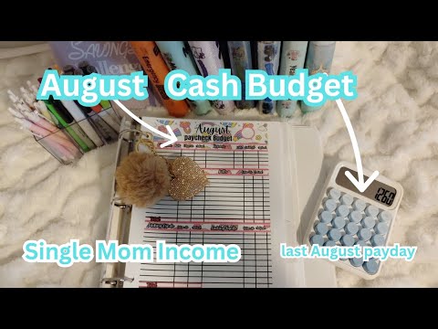 August cash Budget .Low Income Budget