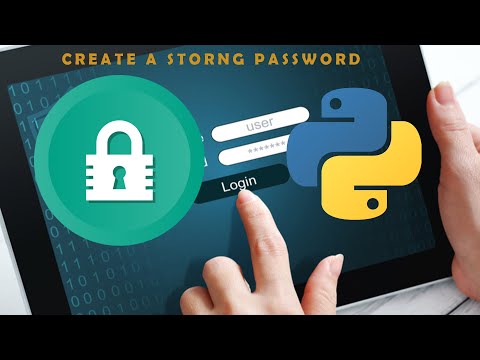 create a strong password in python