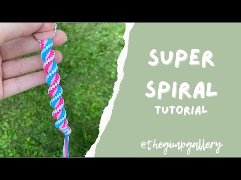 How To: Super Spiral Stitch Gimp Keychain