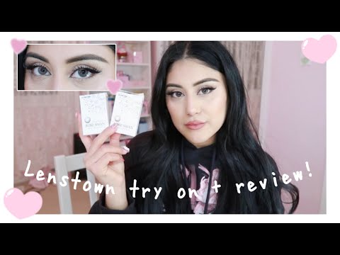 Lenstown contact lenses try on + review! | natural looking lenses for dark eyes 💌