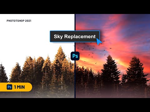 Sky Replacement: Unbelievable Result in just 1 Minute in Photoshop 2021