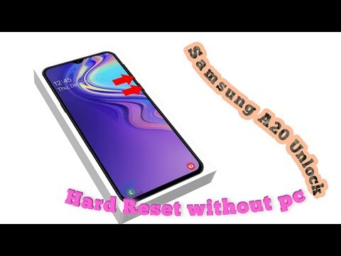 Samsung Galaxy A20 Hard Reset || M10,20,30 all pin pattern unlock without pc