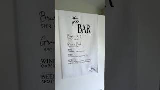 Wedding Bar Sign DIY | how I made a linen bar sign #diybride #2025bride