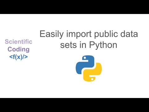 Easily import public data sets in Python