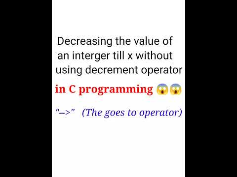 Decrease the interger value without using -- operator in #cprogramming #shorts#youtubeshorts#coding
