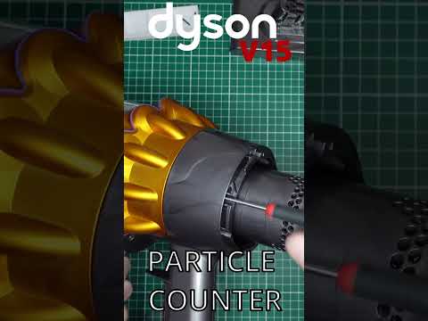 Dyson V15 - How the particle counter looks like