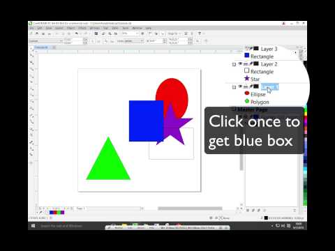 CorelDraw X7 Organizing Layers