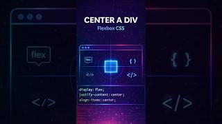 Center a Div Using Flexbox (Perfect Centering!) | CSS Web Tip #coding #shorts