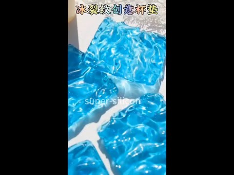 Water corrugated epoxy resin coaster