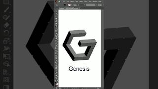 20 secs for 3d Logo design #shorts #isometricdrawing #logocreation #logo