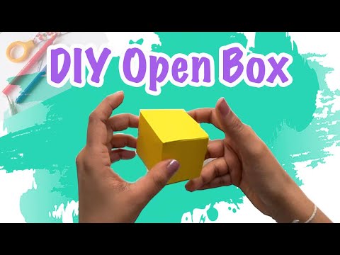 How to make an easy DIY one side open cardboard box