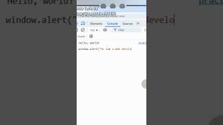 #viralcoding#firstjavascript #correctcoding#viralshort #javascript#how use alert function#javacode