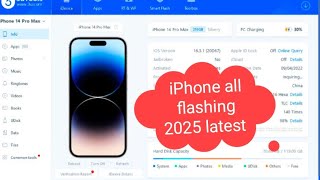  All Iphone flashing 11, 12, 13, 14, 15, 16 Pro for removing unavailable mode by 3utools Free2025