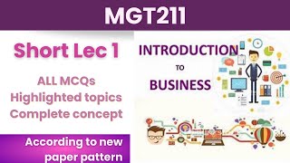 MGT211 Short Lecture 1_Highlighted Questions_MGT211short Lectures_Mid Term_Full Detail In Short Time