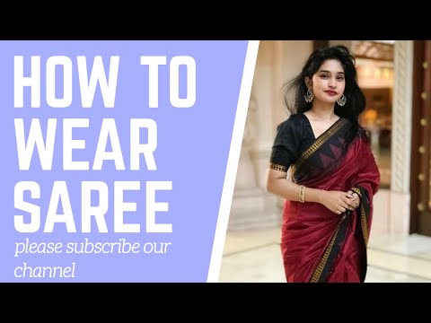 How to wear saree different styles in 2020(please subscribe our channel)