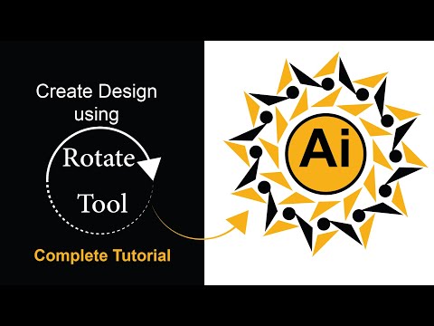 Create a Design using Rotate Tool in Adobe Illustrator |Adobe Illustrator Tutorial | Graphical Video