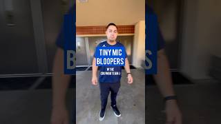 tiny mic bloopers #sportsmedia #basketball #tinymic