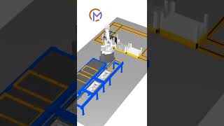 Assembly line Robot simulation | Robotic assembly | Robotic simulation