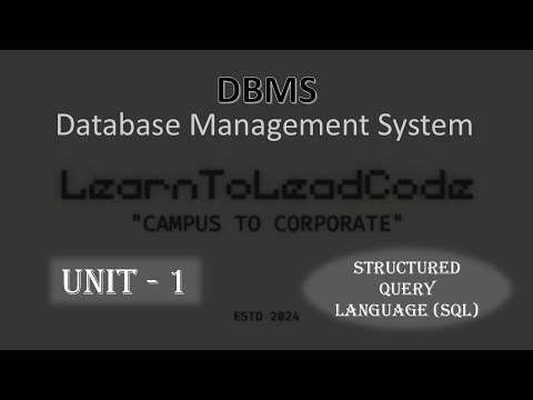 L02 : SQL | DBMS |  Unit 1 | AKTU Exam Preparation | NCS 502